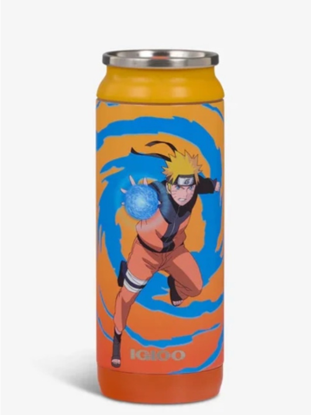 Anime Tumbler Naruto Shippuden 16 oz Igloo Cooler Stainless Steel Can NWT
